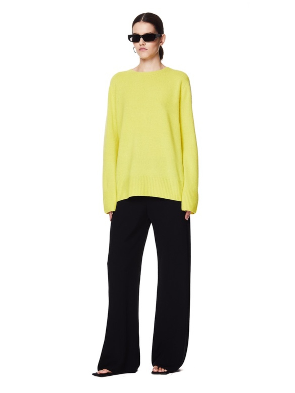 The Row Yellow Cashmere Sweater - Picture 3 of 9